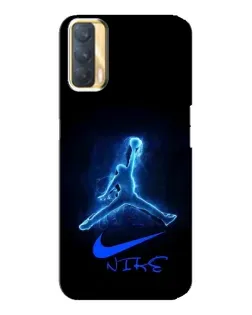 Чохол для OPPO A33 з картинкою «Jordan Neon Blue»