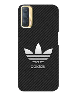 Чехол для OPPO A33 с картинкой «Adidas Карбоновая текстура»