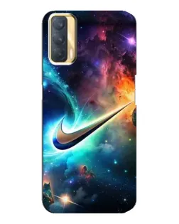 Чехол для OPPO A33 с картинкой «Космический Nike Swoosh»