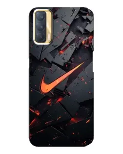 Чехол для OPPO A33 с картинкой «Nike — эффект разломов»