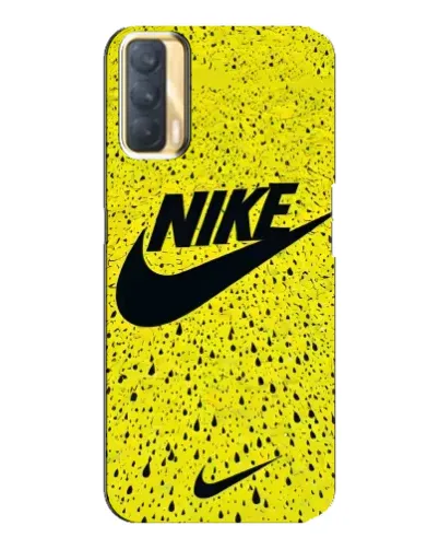 Чехол для OPPO A33 с картинкой «Желтый текстурный Nike»
