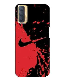 Чохол для OPPO A33 з картинкою «Червоні бризки Nike»