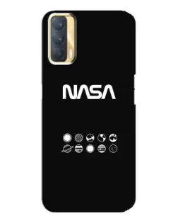 Чехол для OPPO A33 с картинкой «NASA — технический принт»