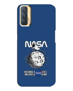 Чехол для OPPO A33 с картинкой «NASA — лунная миссия»