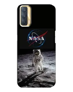 Чехол для OPPO A33 с картинкой «Астронавт на Луне»