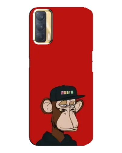 Чехол для OPPO A33 с картинкой «Bored Ape — красный фон» Чехол для OPPO A33 с картинкой «Bored Ape — красный фон»