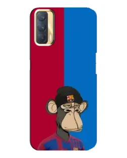 Чехол для OPPO A33 с картинкой «Bored Ape — фанат Барсы»