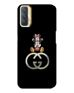 Чехол для OPPO A33 с картинкой «Минни Маус на лого»