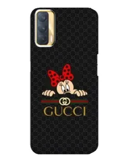 Чехол для OPPO A33 с картинкой «Минни Маус Gucci — черный»