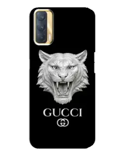 Чохол для OPPO A33 з картинкою «Gucci — срібний лев»