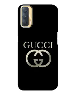 Чохол для OPPO A33 з картинкою «Gucci — золото на чорному»