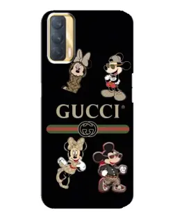 Чохол для OPPO A33 з картинкою «Gucci — герої Disney та монограма»