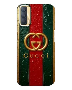 Чохол для OPPO A33 з картинкою «Gucci — фірмова смуга та золото»