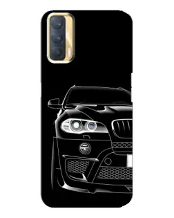 Чехол для OPPO A33 с картинкой «Темный силуэт BMW»