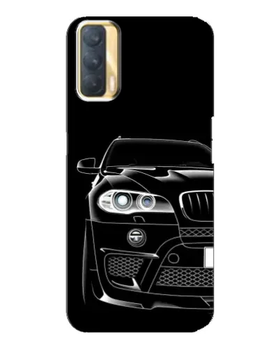 Чехол для OPPO A33 с картинкой «Темный силуэт BMW»