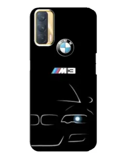 Чехол для OPPO A33 с картинкой «Минималистичный принт BMW M3»