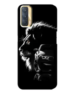 Чехол для OPPO A33 с картинкой «BMW и лев»