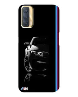 Чехол для OPPO A33 с картинкой «Силуэт BMW в темноте»