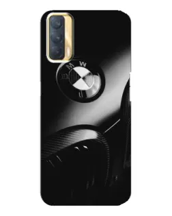 Чехол для OPPO A33 с картинкой «Эмблема BMW — макро»