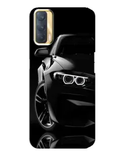 Чехол для OPPO A33 с картинкой «Черная BMW — профиль»
