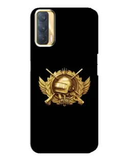 Чехол для OPPO A33 с картинкой «PUBG — оранжевый градиент»