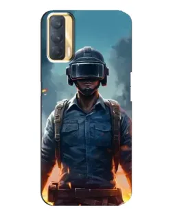 Чехол для OPPO A33 с картинкой «PUBG — реалистичный герой»