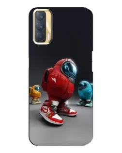 Чехол для OPPO A33 с картинкой «Among Us — 3D стиль»