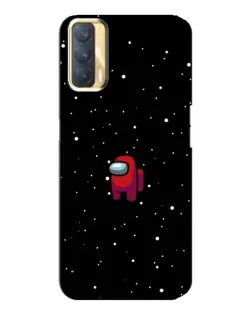 Чехол для OPPO A33 с картинкой «Красный Among Us»