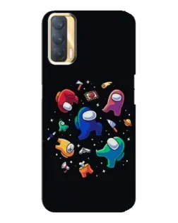 Чехол для OPPO A33 с картинкой «Among Us космос»