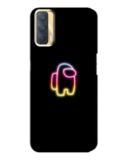 Чехол для OPPO A33 с картинкой «Among Us градиент»