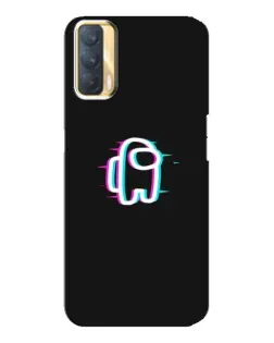Чехол для OPPO A33 с картинкой «Among Us неон»