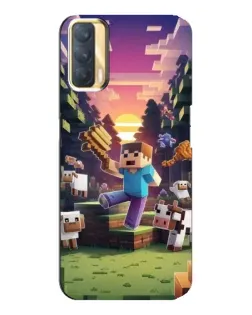 Чехол для OPPO A33 с картинкой «Стив на ферме» Чехол для OPPO A33 с картинкой «Стив на ферме»