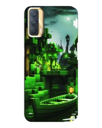 Чехол для OPPO A33 с картинкой «Minecraft лесной пейзаж»