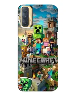Чехол для OPPO A33 с картинкой «Замок Minecraft»