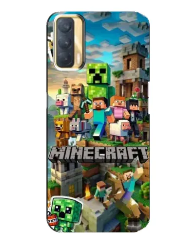 Чехол для OPPO A33 с картинкой «Замок Minecraft»