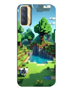 Чехол для OPPO A33 с картинкой «Minecraft летний день»