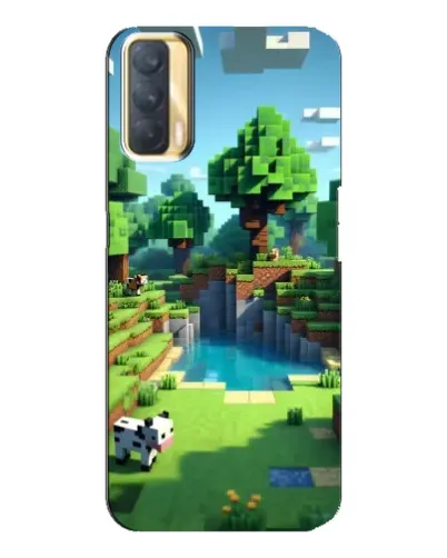 Чехол для OPPO A33 с картинкой «Minecraft летний день»