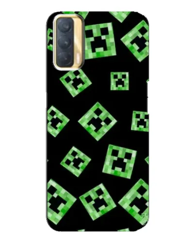 Чехол для OPPO A33 с картинкой «Паттерн с криперами»