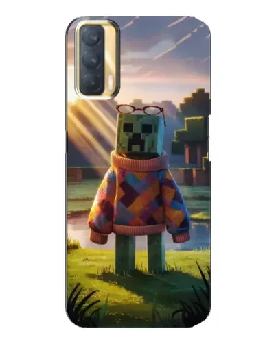 Чехол для OPPO A33 с картинкой «Крипер в свитере»