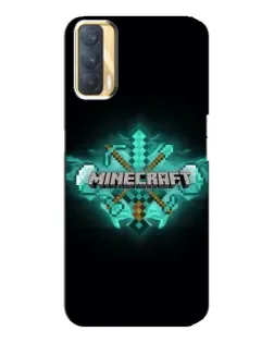 Чехол для OPPO A33 с картинкой «Minecraft Diamond лого»