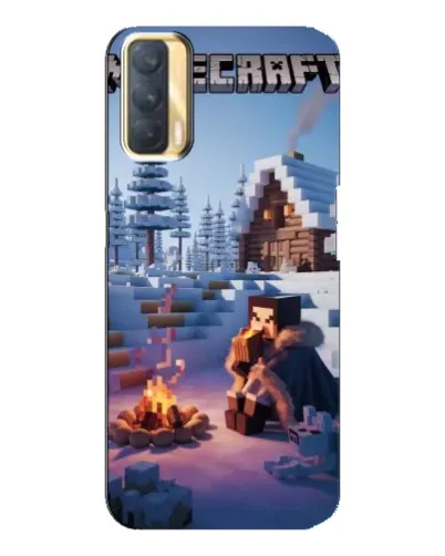 Чехол для OPPO A33 с картинкой «Зимний Minecraft»