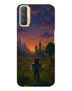 Чехол для OPPO A33 с картинкой «Стив у башни»