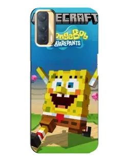 Чохол для OPPO A33 з картинкою «Губка Боб Minecraft» Чохол для OPPO A33 з картинкою «Губка Боб Minecraft»