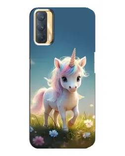 Чохол для OPPO A33 з картинкою «Єдиноріг на галявині»