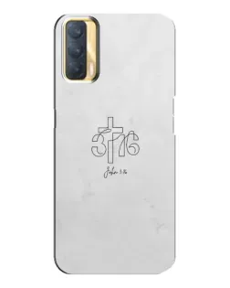 Чохол для OPPO A33 з картинкою «Івана 3:16 Хрест»