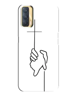 Чохол для OPPO A33 з картинкою «Рука тримає»