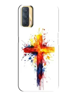 Чохол для OPPO A33 з картинкою «Акварельний хрест»
