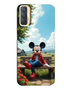 Чохол для OPPO A33 з картинкою «Міккі на лавці»