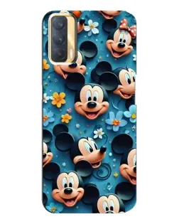 Чохол для OPPO A33 з картинкою «Паттерн Міккі та Мінні»