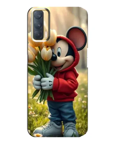 Чохол для OPPO A33 з картинкою «Міккі з тюльпанами»